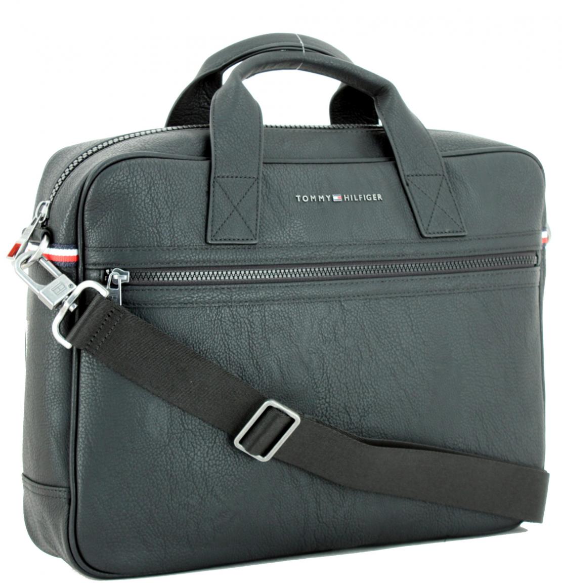 Laptop Tasche Tommy Hilfiger Essential Computer Schwarz Bags More